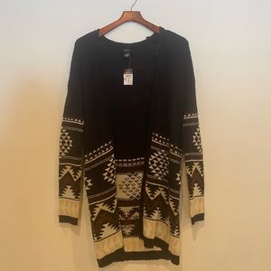 Rue21 Sweater Cardigan Boho XS NWT